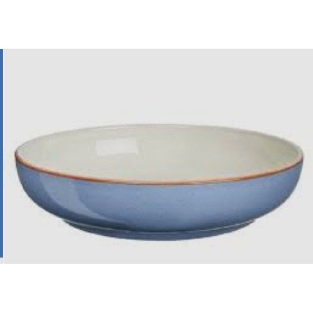 Denby Heritage Fountain Blue All Purpose Bowl 9.5 X 2.5" New England - Picture 3 of 3